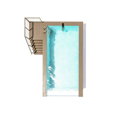100mm Thickness Customized Luxury Prefab Tiny House With Swimming Pool Container Pool