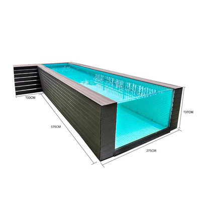1.2g/cm3 Density Clear Acrylic Panel Swimming Pool Ideal for Large Structural Pools
