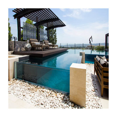 Transparent 50mm Clear Thick Swimming Pool for AUPOOL Rooftop Ground Embassy Gardens
