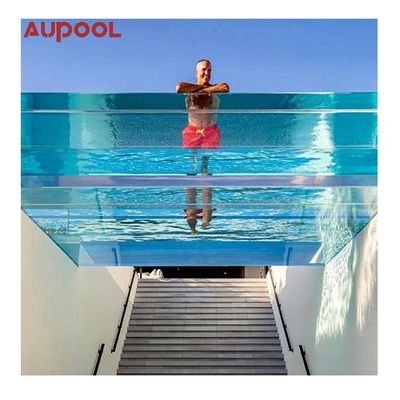 Designed Above Ground Swimming Pool with Clear Acrylic Window and Superior Plastic
