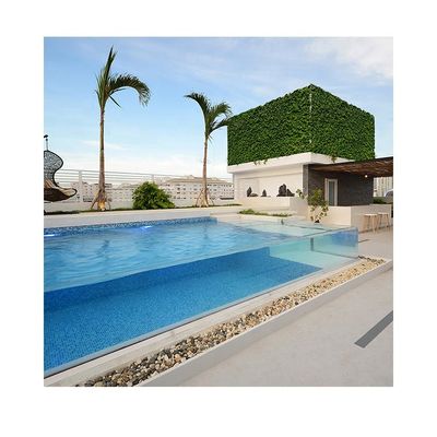 Building Material AUPOOL 30 Years Non-yellowing Acrylic Pool for Vietnam Hotel Roof
