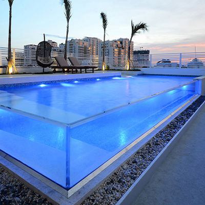 Various Shapes Fiberglass Above Ground Acrylic Swimming Pool with Moulding Processing