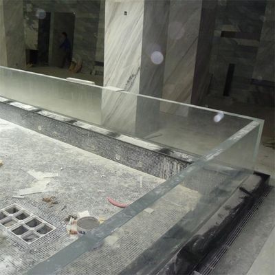 Customized Size Acrylic Window Installation Training for Residential Underwater Pool