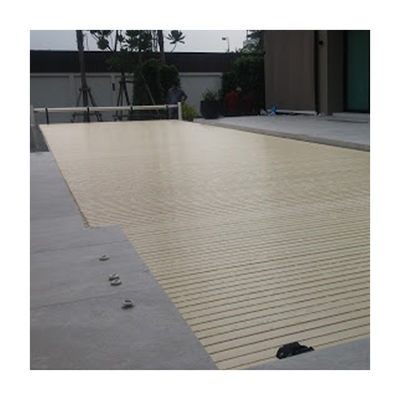 Transparant Blue AUPOOL OEM Automatic Pool Cover with CE Certifications and 12V Motors