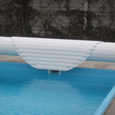 Transparant Blue AUPOOL OEM Automatic Pool Cover with CE Certifications and 12V Motors