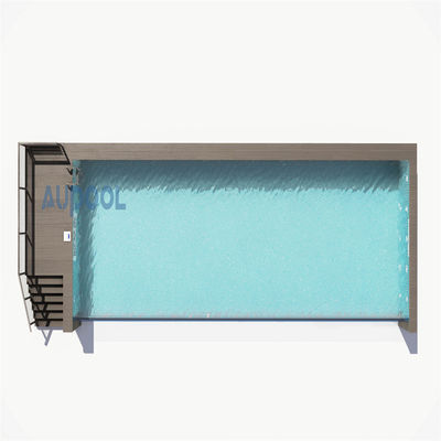 Transparent Finished Prefab Swimming Pool Humanized Design and Salt Chlorine Generator