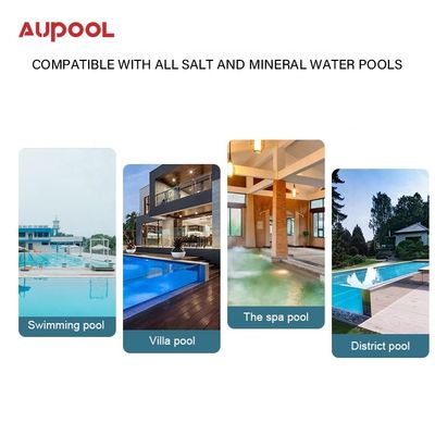 15-45g Chlorine Output Salt Chlorine Generator AUPOOL 2 In 1 For Public Swimming Pool