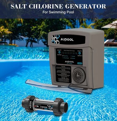 15-45g Chlorine Output Salt Chlorine Generator AUPOOL 2 In 1 For Public Swimming Pool