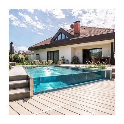 Customer's Demand Driven Acrylic Pool Design for Country Estate's Indoor Pool Decor