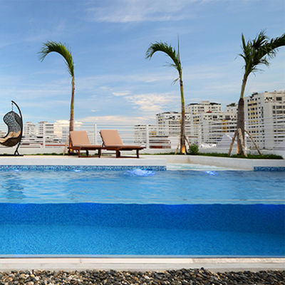 1.20g/cm3 Density and Excellent Weather Resistance AUPOOL Glass Piscines for Outdoor Pools
