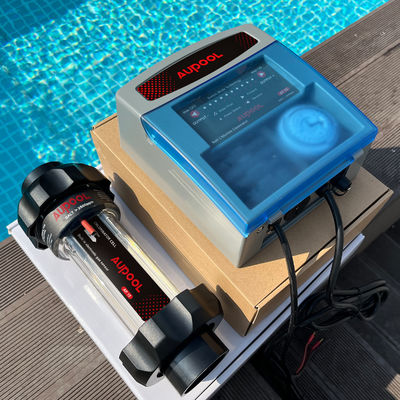 AMPS Output 2.8 To 6.2 Custom Logo Salt Chlorinator For Acrylic Swimming Pools