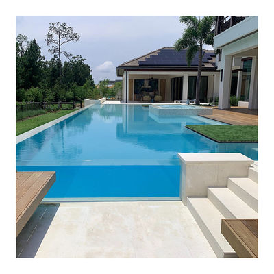 Customer's Demand Outdoor Rectangular Pool with Carbon Fiber and Fiberglass Material
