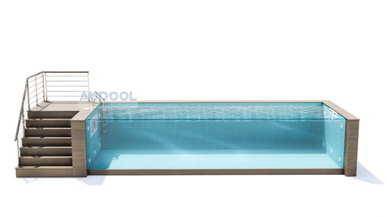 Easy Install Carbon Fiber Board FRP Composite Material Inner Tank Swimming Pool For Hotels Gyms