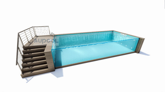 Easy Install Carbon Fiber Board FRP Composite Material Inner Tank Swimming Pool For Hotels Gyms