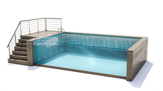 Easy Install Carbon Fiber Board FRP Composite Material Inner Tank Swimming Pool For Hotels Gyms