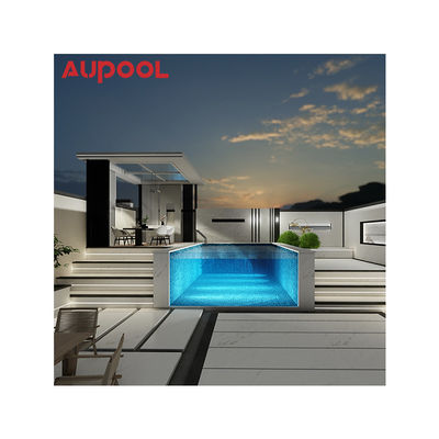 AUPOOL 2000L Series Standard Countercurrent Trainer Long Side Transparent Swimming Pool