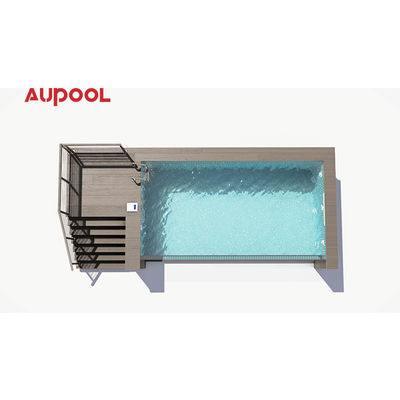 Clear Water Clear Mind Prefab 20Ft 40Ft Shipping Container Swimming Pool with Cutting