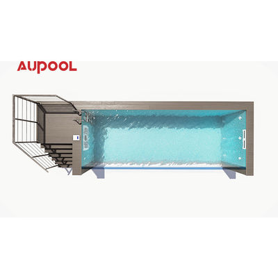 Clear Water Clear Mind Prefab 20Ft 40Ft Shipping Container Swimming Pool with Cutting