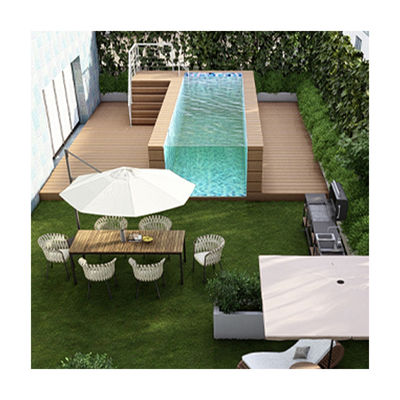 Acrylic Panel Density 1.2g/cm3 Composite Steel Outdoor Pool with Endless Pool Machine