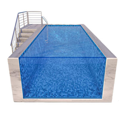 Transparent Infinity Pool Made of 100% Pure Lucite Material for Hotels Schools and Gyms