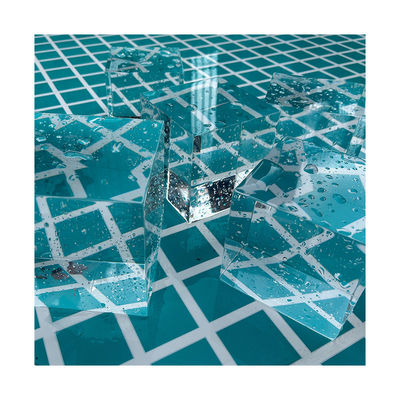 High Light Transmission 93% Acrylic Clear Sample Panels for Outdoor Family Swimming Pool