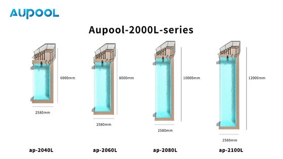 Outdoor Clear Acrylic Prefabricated Swimming Pool with Customized Panel Thickness