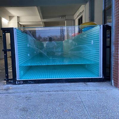 Customized Stainless Steel Above Ground Pool with Coffee Color Wood Plastic Board