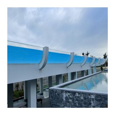 Easy Install AUPOOL 50mm Clear Thick Acrylic Glass Sheet for Customized Size Swimming Pool
