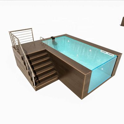 Transparent Panel Above Ground Swimming Pool Made of Acrylic Material with Modern Design