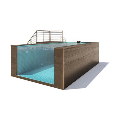 Transparent Panel Above Ground Swimming Pool Made of Acrylic Material with Modern Design