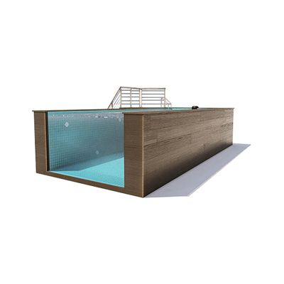24m3 Pool Water Capacity Acrylic Swimming Pool Glass Walls with 90mm Thickness
