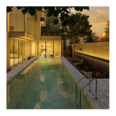 Clear Custom Curved Acrylic Panel for Swimming Pool Moulding Service by Lucite Acrylic