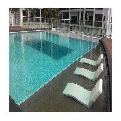Custom Easy To Install Swimming Pool with Acrylic Window and Wood Plastic Board Color