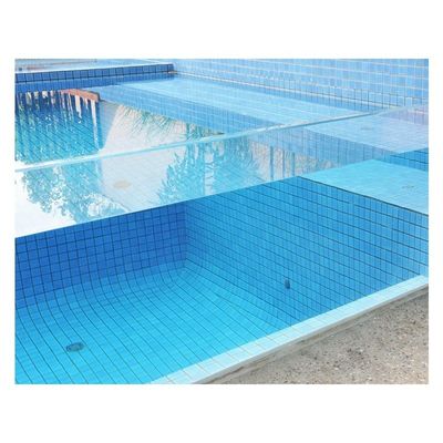 Custom Easy To Install Swimming Pool with Acrylic Window and Wood Plastic Board Color