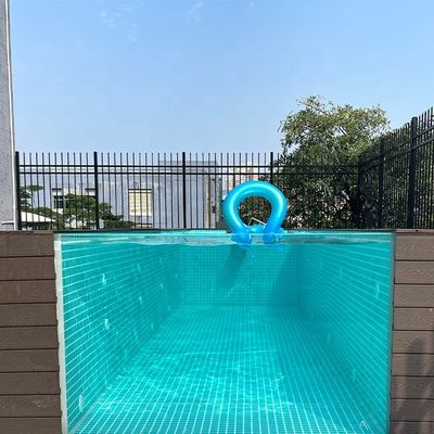 Prefabricated Swimming Pools with 100mm Acrylic Panel Above Ground Pool Filter Pump