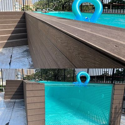 Prefabricated Swimming Pools with 100mm Acrylic Panel Above Ground Pool Filter Pump