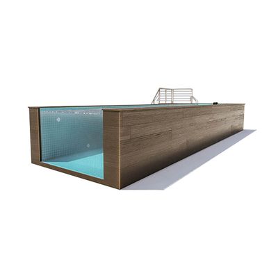 Outdoor Fiberglass Swimming Pool High Diaphaneity 92.5% and Clear/Transparent Design