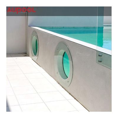Prefabricated Steel Frame Assembled Metal Frame Swimming Pool with Clear Acrylic and Sand Filter