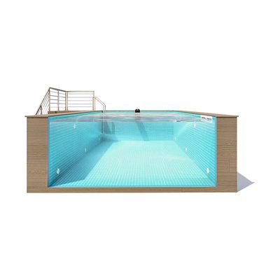 Transparent Acrylic Shipping Container Swimming Pool 30-950mm Thickness 1.2g/cm3 Density