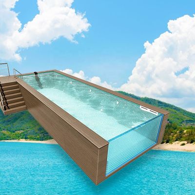 Transparent Acrylic Shipping Container Swimming Pool 30-950mm Thickness 1.2g/cm3 Density