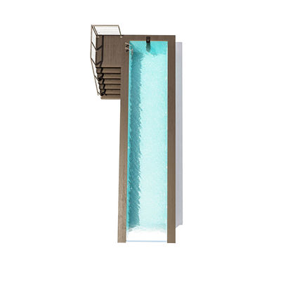 Rectangular Prefabricated Fiberglass Inground Swimming Pools for Commercial Outdoor Garden