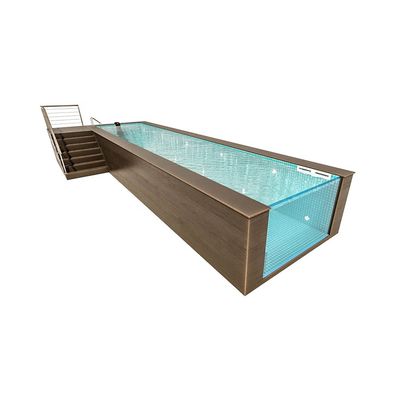 Rectangular Prefabricated Fiberglass Inground Swimming Pools for Commercial Outdoor Garden