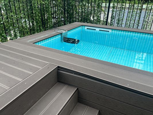 Rectangular Prefabricated Fiberglass Inground Swimming Pools for Commercial Outdoor Garden