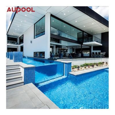 Modern Private Inground Prefabricated Shipping Rectangular Fiberglass Swimming Pool