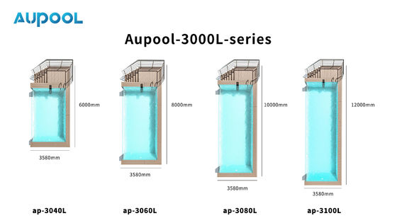 Outdoor Acrylic Swimming Pool with Easy Installation and Stainless Steel Structure