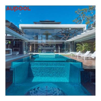 Custom Made Outdoor Pool with Acrylic Sheet and Underwater Lighting in 20ft Container
