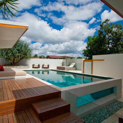 Private Above Ground Swimming Pool with Transparent Window and Clear Acrylic Sheet