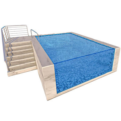 Swimming Shipping Above Ground Frp Pools with Clear Acrylic Window and Customizable Design