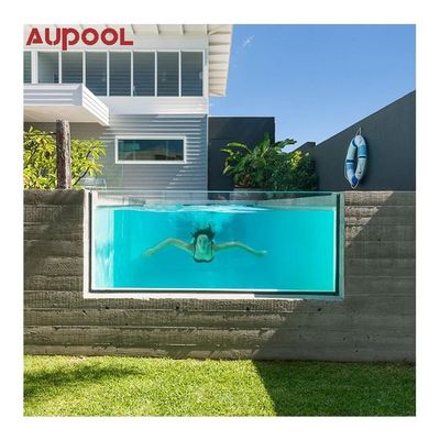 Swimming Shipping Above Ground Frp Pools with Clear Acrylic Window and Customizable Design