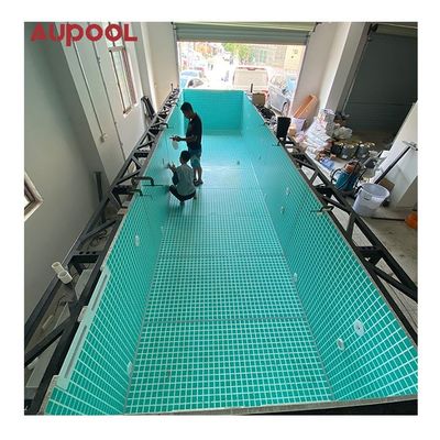 Cutting Service Steel Structure Prefab Pool with 100mm Acrylic Window from AUPOOL OEM